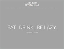 Tablet Screenshot of lazydaisybeverlyhills.com